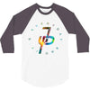 jake paul colorful 3/4 Sleeve Shirt