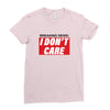 Breaking News i Don't Care Ladies Fitted T-Shirt