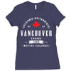 vancouver canada 2400x3200 Ladies Fitted T-Shirt