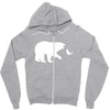 Bear Fishing Zipper Hoodie