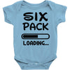 six pack loading Baby Onesie