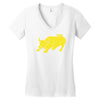 bull spain espana football animal tee all present sz new Women's V-Neck T-Shirt