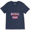 softball mom glitter V-Neck Tee
