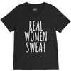 real women sweat V-Neck Tee