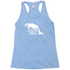 i do all my own stunts horse Racerback Tank