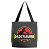 Daddysaurus Jurassic Park Tote Bags