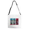 rock, paper, dragon Adjustable Strap Totes