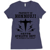 Property Of Honnouji Athletics Dept. Ladies Fitted T-Shirt