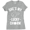 she's my lucky charm Ladies Fitted T-Shirt