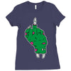 rude zombie Ladies Fitted T-Shirt