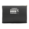 a balanced diet is a beer in each hand Accessory Pouches