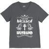 I Am One Blessed Husband V-Neck Tee