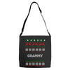 ugly christmas grammy Adjustable Strap Totes