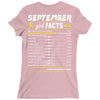 September Girl Facts Libra Ladies Fitted T-Shirt