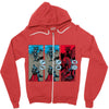 rock, paper, dragon Zipper Hoodie