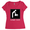game over baby Women's Triblend Scoop T-shirt