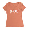 ( ho ! ) 3 Women's Triblend Scoop T-shirt