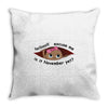 November Peeking Out Baby Girl Throw Pillow