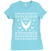 Merry Maverickmas Ugly Christmas Sweater Ladies Fitted T-Shirt