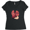 heart attack Women's Triblend Scoop T-shirt