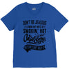 Don't Be Jealous I Know My Wife Is Smokin' Hot but She Can't Help It V-Neck Tee