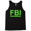 mens fbi print casual slim Tank Top