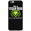 vegan mom's are superheroes! iPhone 6/6s Case