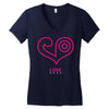 love (2) Women's V-Neck T-Shirt
