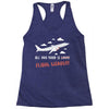 all you need is flight ticket Racerback Tank
