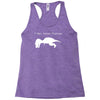 t rex hates pushups Racerback Tank