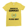 sarcastic comment loading Ladies Fitted T-Shirt