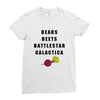 bears beets battlestar galactica Ladies Fitted T-Shirt