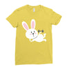 gym rabbit Ladies Fitted T-Shirt
