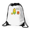 so corny Drawstring Bags