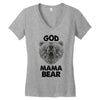god mama bear Women's V-Neck T-Shirt