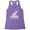 buck wear food poops Racerback Tank