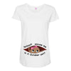 October Peeking Out Baby Girl Maternity Scoop Neck T-shirt
