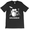 drummer drum kit indie rock music T-Shirt