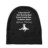 i'm tired of football! Baby Beanies