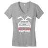 back to the future classic Women's V-Neck T-Shirt