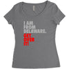 delaware state trending Women's Triblend Scoop T-shirt