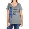 happy father's day Ladies Curvy T-Shirt