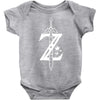 the legend of zelda - breath of the wild white logo Baby Bodysuit