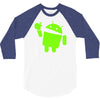 android eats apple 3/4 Sleeve Shirt
