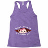 October Peeking Out Asian Baby Girl Racerback Tank