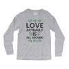 Love Actually Is All Around Ugly Christmas for light Long Sleeve Shirts