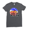 vote for pizza Ladies Fitted T-Shirt
