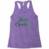 merry christmas green glitter Racerback Tank