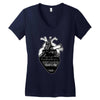 eiffel heart Women's V-Neck T-Shirt