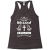 I Am One Blessed Grandmom Racerback Tank